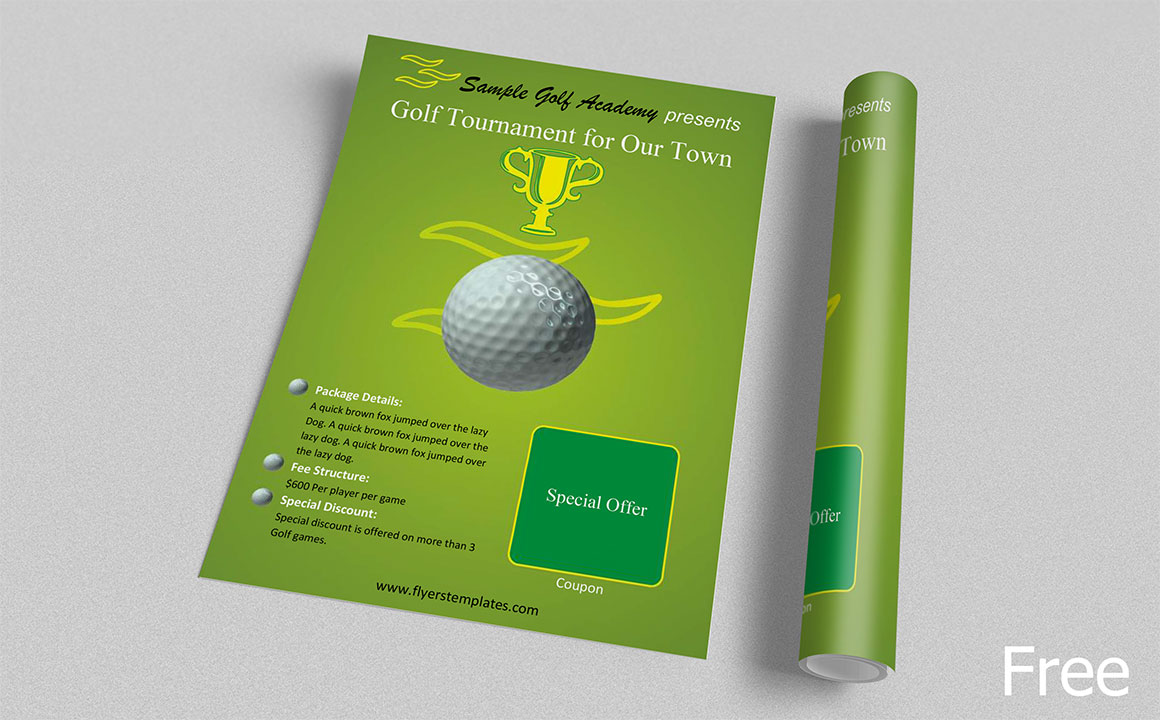 Flyers Templates for Golf
